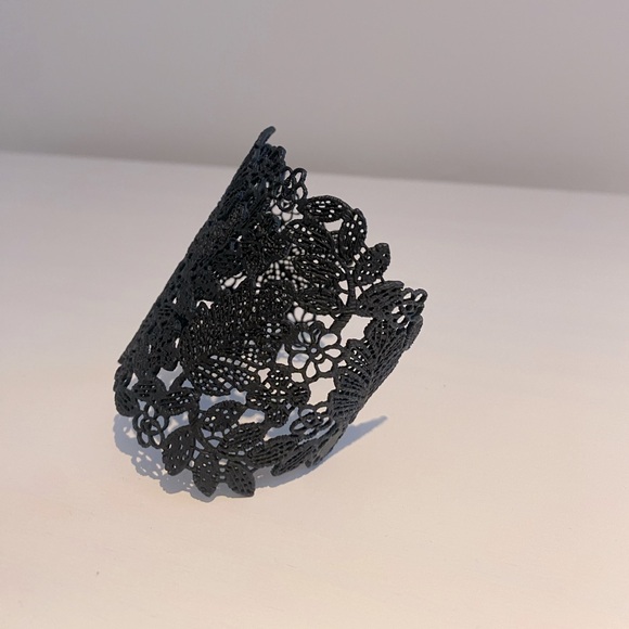 Stella & Dot Chantilly Lace Cuff Bracelet in Black - Picture 2 of 4